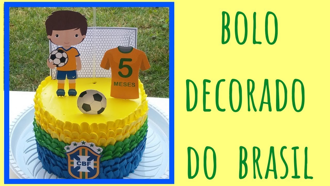 BOLO DECORADO DO BRASIL | Babadinho invertido
