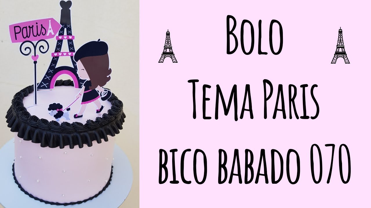 BOLO PARIS | Bico babado 070 com lateral lisa