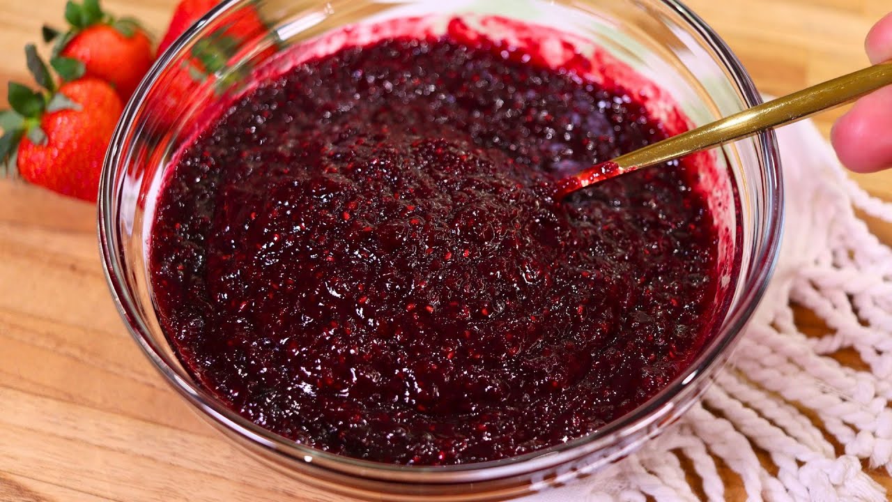 GELEIA DE FRUTAS VERMELHAS PARA RECHEIO DE BOLOS E SOBREMESAS | GELEIA DE FRUTAS VERMELHAS CASEIRA