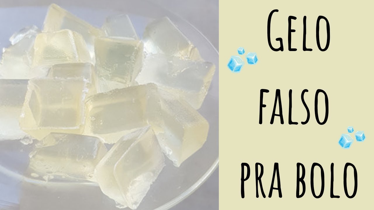 GELO FALSO QUE NÃO DERRETE | Gelo fake para decoração de bolo