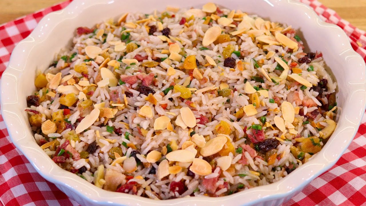O MELHOR ARROZ DE NATAL COLORIDO E SABOROSO | ARROZ TEMPERADO DE FESTA