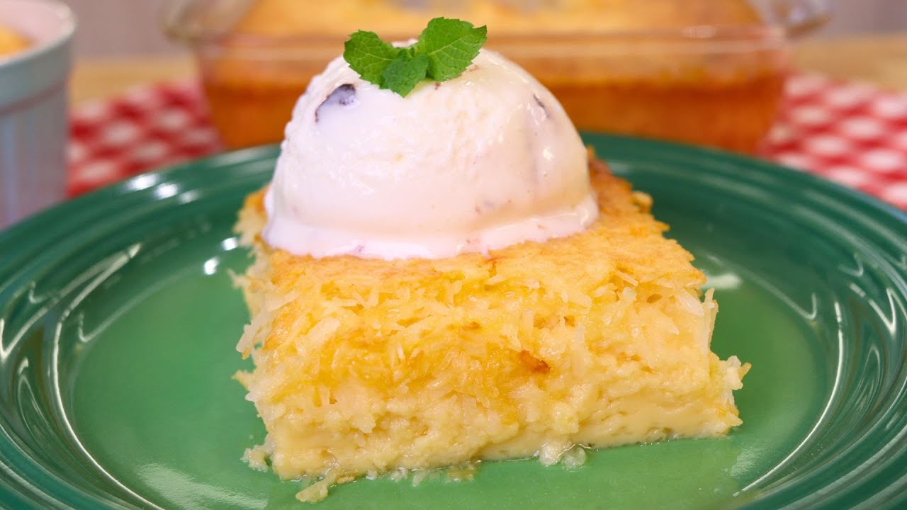 FÁCIL E RÁPIDA PRA SERVIR QUENTINHA COM SORVETE! COCADA ASSADA CREMOSA DO COCO BAMBU