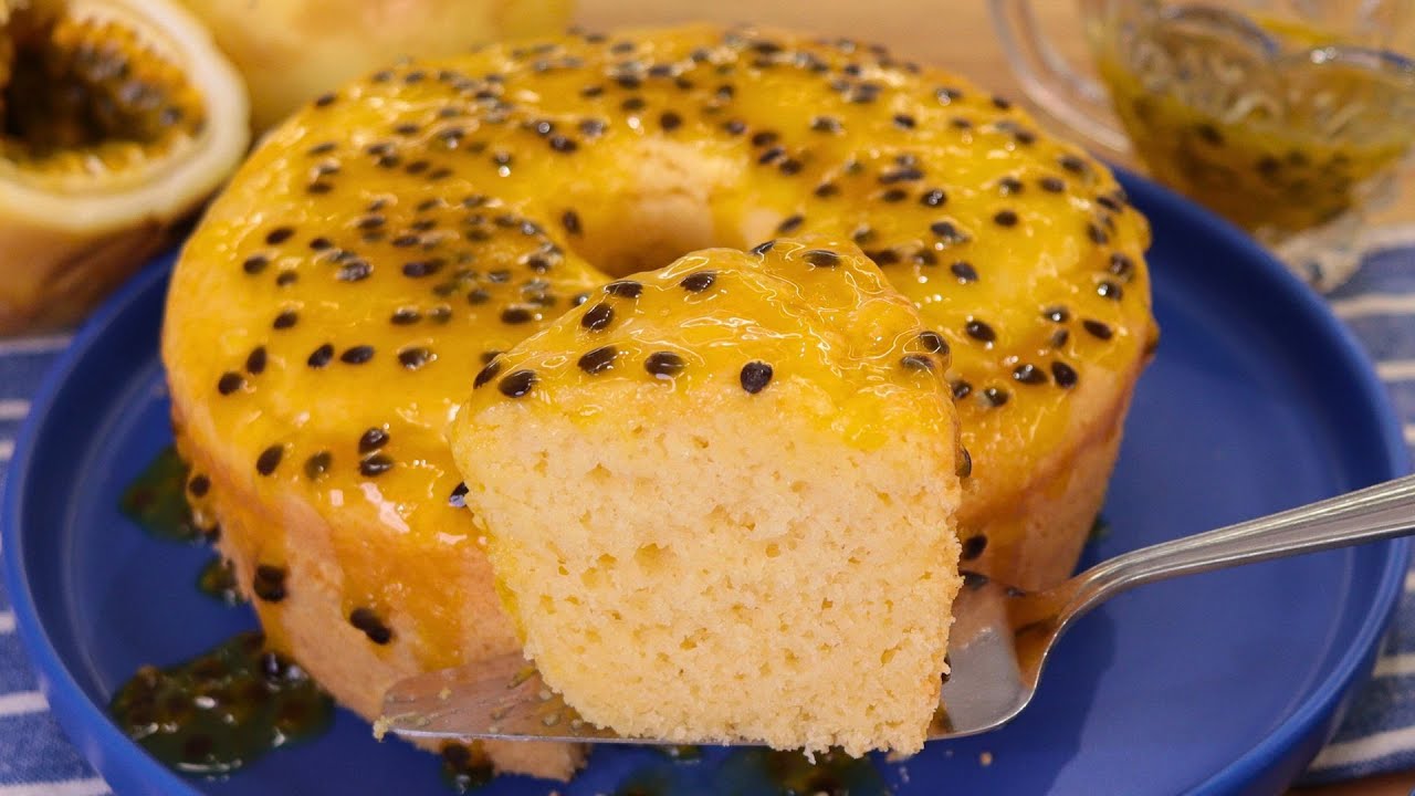 FOFINHO, SEM LEITE E SEM TRIGO! BOLO DE MARACUJÁ SEM GLÚTEN E SEM LACTOSE DE LIQUIDIFICADOR