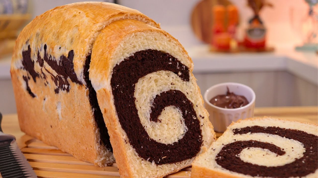 PÃO MESCLADO DE CHOCOLATE SUPER FÁCIL E DELICIOSO | PÃO DE CHOCOLATE SIMPLES